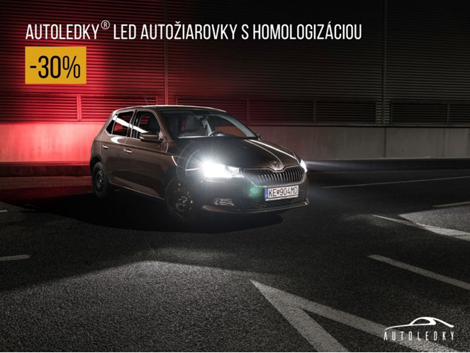 -30% zľava na autoledky led žiarovky s homologizáciou