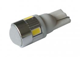 Cree LED auto žiarovka T10 W5W 360° biela
